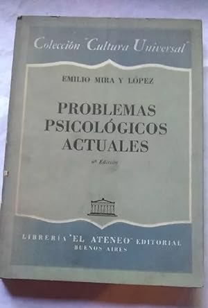 Seller image for Problemas Psicolgicos Actuales (Spanish Edition) for sale by Librairie Cayenne