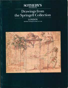 Drawings for the Springell Collection. June 30, 1986. Sale # 5469. Lot #s 1-103.
