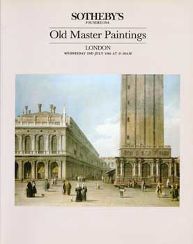 Old Master Paintings. July 2, 1986. Sale # 5481. Lot #s 1-171.