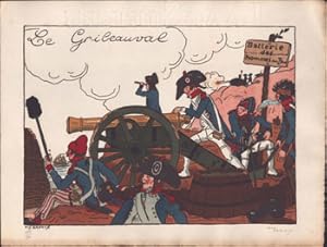 Seller image for Quatre Canons franois mis en images par Guy Arnoux?. L'Anctre, La Bombarde, Le Gribeauval and Le Soixante-Quinze. First edition of the pochoirs. for sale by Wittenborn Art Books