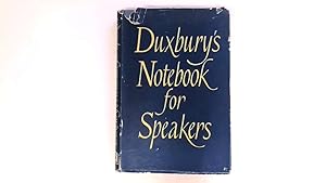 Bild des Verkufers fr Notebook for speakers: A collection of stories, quotations, epigrams, definitions, verses and proverbs, introductions and conclusions zum Verkauf von Goldstone Rare Books