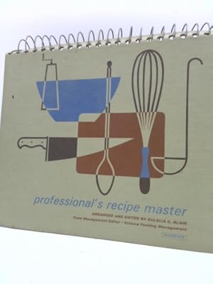 Bild des Verkufers fr Professional's Recipe Master zum Verkauf von ThriftBooksVintage