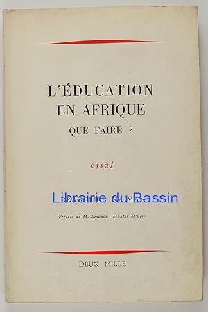 Seller image for L'ducation en Afrique Que faire ? for sale by Librairie du Bassin