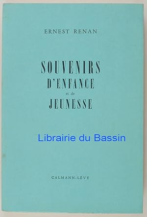 Image du vendeur pour Souvenirs d'enfance et de jeunesse mis en vente par Librairie du Bassin