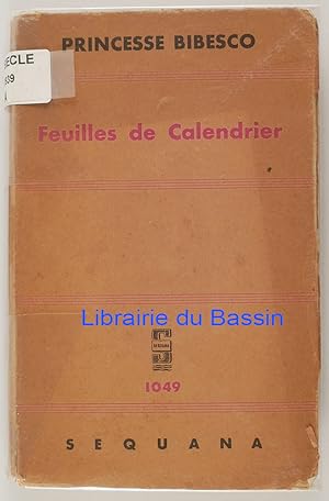 Imagen del vendedor de Feuilles de calendrier a la venta por Librairie du Bassin