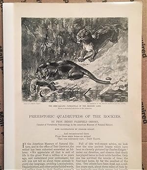 Imagen del vendedor de Prehistoric Quadrupeds Of The Rockies a la venta por Legacy Books II