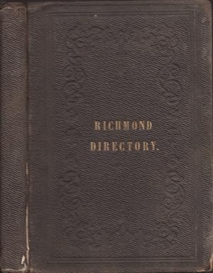 Seller image for A Directory to the City of Richmond, Containing Names, Business and Residence of the Inhabitants, Together With A Historical Sketch Richmond, Indiana for sale by Americana Books, ABAA