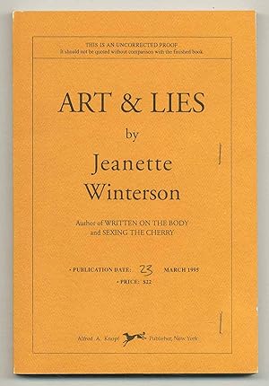 Imagen del vendedor de Art & Lies: A Piece for Three Voices and a Bawd a la venta por Between the Covers-Rare Books, Inc. ABAA