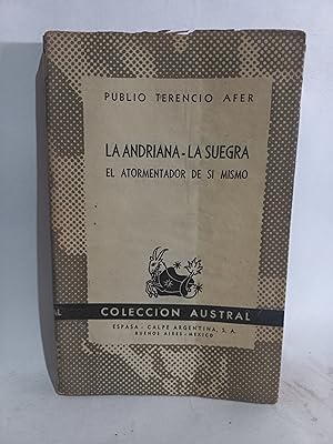 Seller image for La Andriana, La Suegra, El Atormentador de si Mismo for sale by Libros de Ultramar Alicante