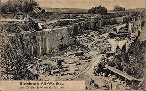 Ansichtskarte / Postkarte Warta Alt Warthau Schlesien, Steinbruch von Zeidler und Wimmel, Bunzlau