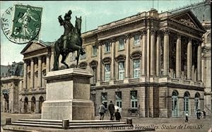 Seller image for Postkarte Versailles Yvelines, Schloss, Statue von Ludwig XIV. for sale by akpool GmbH