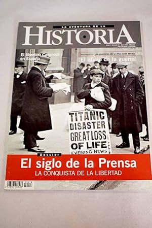 Seller image for La Aventura de la Historia, Ao 2000, n 18:: La tecnologa y la batalla de la libertad; Al servicio del poder; Un siglo de desafos;  Nuevo orden informativo o vieja censura ?; Sin novedades en el frente; Los anarquistas, purgados; El oficio de la guerra (I); Casanova, aventura en Espaa; El incisivo punzn de los sumerios; Antropologa : fiestas de toros; Viajes con historia : las reducciones de paraguay; Medicina : la tuberculosis en la historia; Grandes historias : las Cortes de Martnez Marina; Dichos y hechos : de fbula; Lecciones de ajedrez : perdan hasta la camisa; Tcnica : garcibuzos e ictneos; El ojo de la guerra : la Guerra de Oriente; Personaje : Hindenburg for sale by Alcan Libros