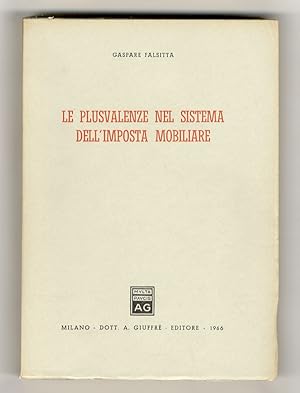 Immagine del venditore per Le plusvalenze nel sistema dell'imposta mobiliare. venduto da Libreria Oreste Gozzini snc