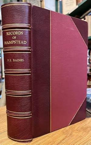 Seller image for Records of The Manor, Parish, and Borough of Hampstead, in the County of London, to December 31st, 1889. for sale by Foster Books - Stephen Foster - ABA, ILAB, & PBFA