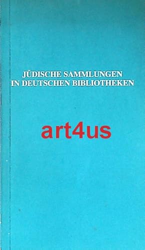 Bild des Verkufers fr Jdische Sammlungen in deutschen Bibliotheken : Ein Fhrer zu Judaica - und Hebraica - Bestnden in Bibliotheken der Bundesrepublik Deutschland und Westberlin. Im Auftrag der "Arbeitsgemeinschaft jdischer Sammlungen in der BRD und Westberlin". zum Verkauf von art4us - Antiquariat