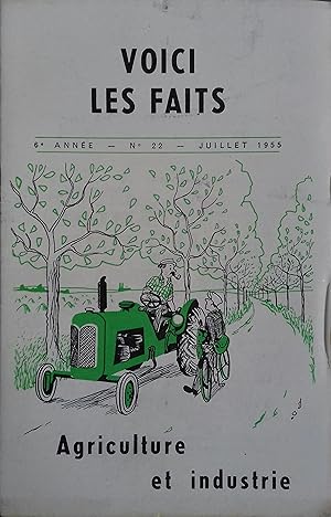 Voici les faits. Trimestriel N° 22 : Agriculture et industrie. Juillet 1955.