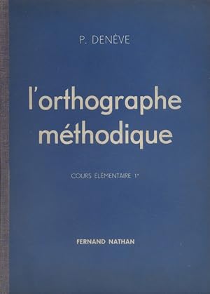 Seller image for L'orthographe mthodique. CE1. for sale by Librairie Et Ctera (et caetera) - Sophie Rosire