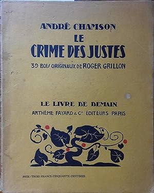 Le crime des justes. Décembre 1931.