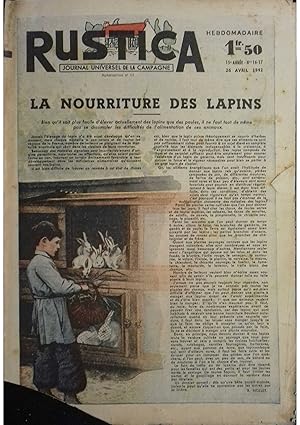 Image du vendeur pour Rustica. 1942 : 15e anne. N 16/17. En couverture : La nourriture des lapins. Journal universel de la campagne. 26 avril 1942. mis en vente par Librairie Et Ctera (et caetera) - Sophie Rosire