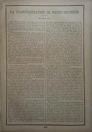 Bild des Verkufers fr La transfiguration de Notre -Seigneur. Fte le 6 aot. Fin XIXe. Vers 1900. zum Verkauf von Librairie Et Ctera (et caetera) - Sophie Rosire