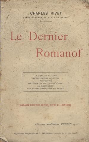 Seller image for Le dernier Romanof. for sale by Librairie Et Ctera (et caetera) - Sophie Rosire