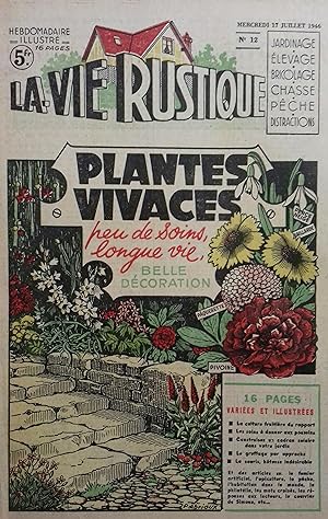 La vie rustique. N° 12. Plantes vivaces en couverture. La Vie rustique. Jardinage. Élevage. Brico...