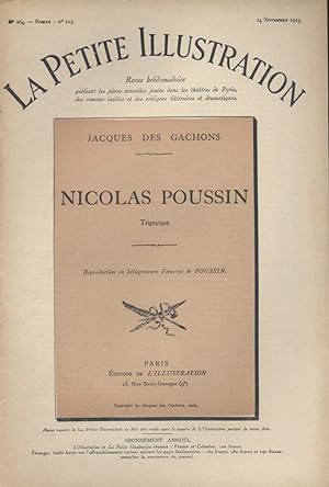 Seller image for La petite illustration - Roman : Nicolas Poussin. Triptyque. 14 novembre 1925. for sale by Librairie Et Ctera (et caetera) - Sophie Rosire