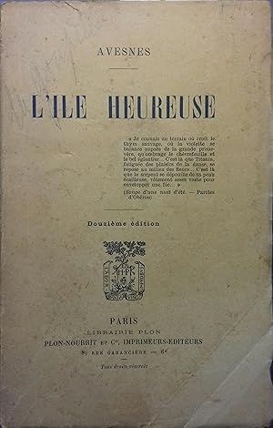 Imagen del vendedor de L'le heureuse. a la venta por Librairie Et Ctera (et caetera) - Sophie Rosire