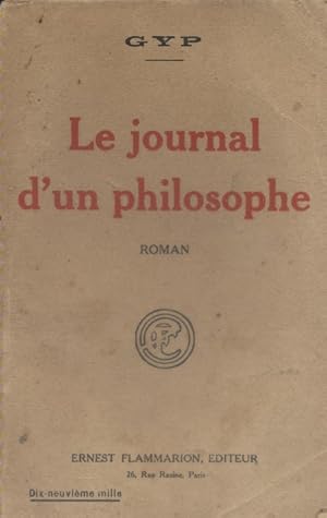 Seller image for Le journal d'un philosophe. Roman. for sale by Librairie Et Ctera (et caetera) - Sophie Rosire