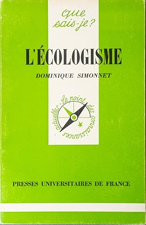 Seller image for L'cologisme. for sale by Librairie Et Ctera (et caetera) - Sophie Rosire