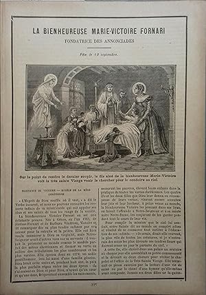 Imagen del vendedor de La Bienheureuse Marie-Victoire Fornari, fondatrice des Annonciades. Fte le 12 septembre. Fin XIXe. Vers 1900. a la venta por Librairie Et Ctera (et caetera) - Sophie Rosire