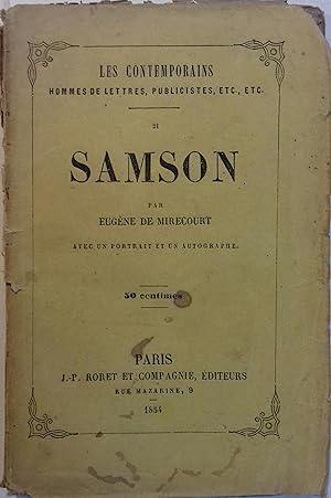 Image du vendeur pour Samson. mis en vente par Librairie Et Ctera (et caetera) - Sophie Rosire