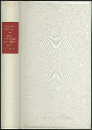 Bild des Verkufers fr Das Wasserzeichen der Poesie oder Die Kunst und das Vergngen Gedichte zu lesen. In hundertvierundsechzig Spielarten vorgestellt. (31.-40. Tausend). zum Verkauf von Schsisches Auktionshaus & Antiquariat