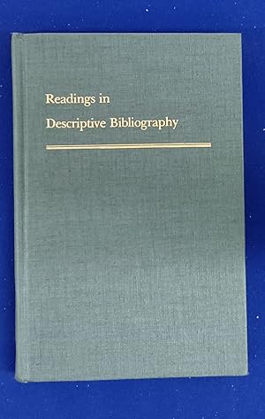 Readings in Descriptive Bibliography.