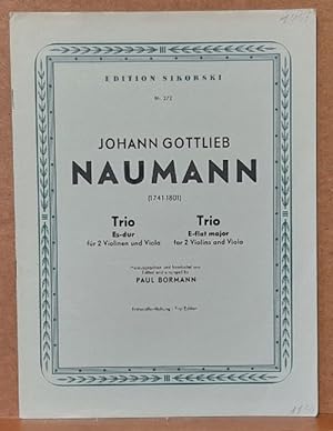 Bild des Verkufers fr Trio Es-dur fr 2 Violinen und Viola / E-flat major for 2 violins and viola (Hg. Paul Bormann) zum Verkauf von ANTIQUARIAT H. EPPLER