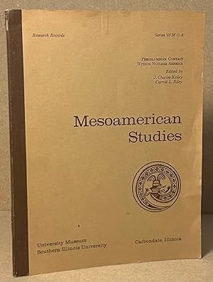 Seller image for Mesoamerican Studies _ Number 4 Pre-Columbian Contact Within Nuclear America for sale by San Francisco Book Company
