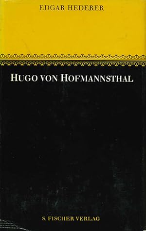 Seller image for Hugo von Hofmannsthal. for sale by ANTIQUARIAT MATTHIAS LOIDL