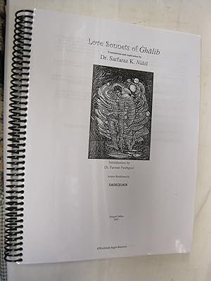 Seller image for Love sonnets of Ghalib for sale by Stony Hill Books