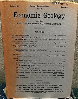 Imagen del vendedor de Economic Geology and the Bulletin of the Society of Economic Geologists Volume 48, Number 6 a la venta por Crossroads Books