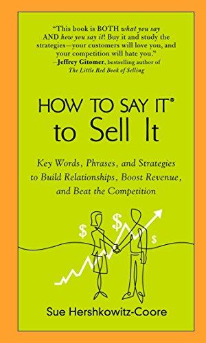 Immagine del venditore per HOW TO SAY IT TO SELL IT: Key Words, Phrases, and Strategies to Build Relationships, Boost Revenue, and Beat the Competition venduto da WeBuyBooks 2