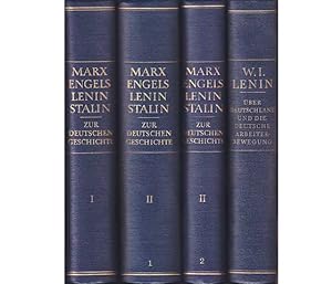 Büchersammlung "Marx, Engels, Lenin, Stalin: Zur Deutschen Geschichte. 4 Titel. 1.) Marx, Engels,...