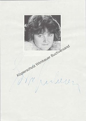 Bild des Verkufers fr Original Autogramm Edita Gruberova /// Autograph signiert signed signee zum Verkauf von Antiquariat im Kaiserviertel | Wimbauer Buchversand