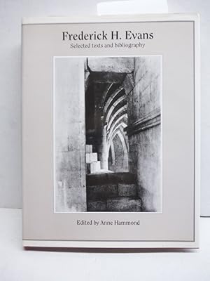 Immagine del venditore per Frederick H Evans : Selected Texts and Bibliography (World Photographers Reference Series, Volume 1) venduto da Imperial Books and Collectibles