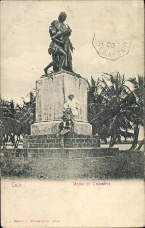 Bild des Verkufers fr Ansichtskarte / Postkarte Coln Panama, Kolumbus-Denkmal zum Verkauf von akpool GmbH