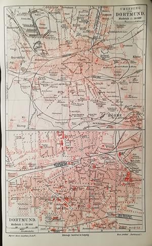 Dortmund. 1 alter Orig.- Stadtplan