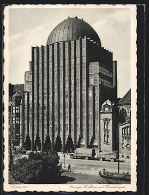 Bild des Verkufers fr Ansichtskarte Hannover, Anzeiger Hochhaus mit Planetarium zum Verkauf von Bartko-Reher