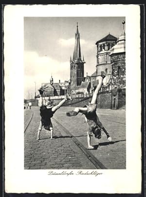 Ansichtskarte Düsseldorf, Düsseldorfer Radschläger