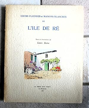 Cours fleuries et maisons blanches de l'île de Ré.