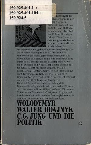 Bild des Verkufers fr C. G. Jung und die Politik zum Verkauf von avelibro OHG