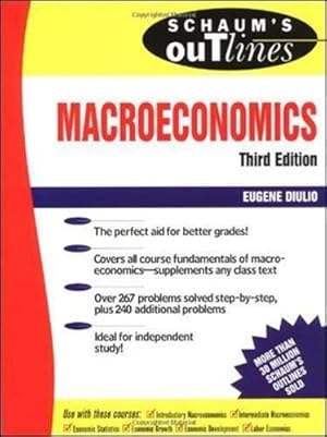 Bild des Verkufers fr Schaum's Outline of Macroeconomics (SCHAUMS' BUSINESS ECONOMICS) zum Verkauf von WeBuyBooks